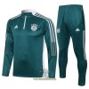 FC Bayern München Trainings Sweatshirt Pak Quarter-zip 2021-22 Groene - Heren